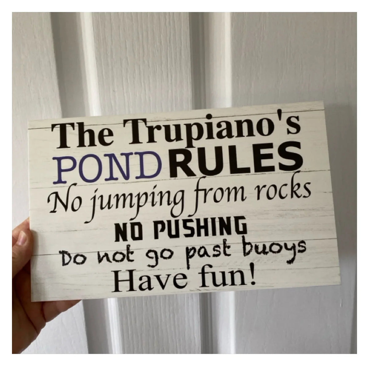 Pool Rules Custom Name Sign | Personalised Acrylic Pool Sign | Outdoor Pool Decor | Aussie Made
