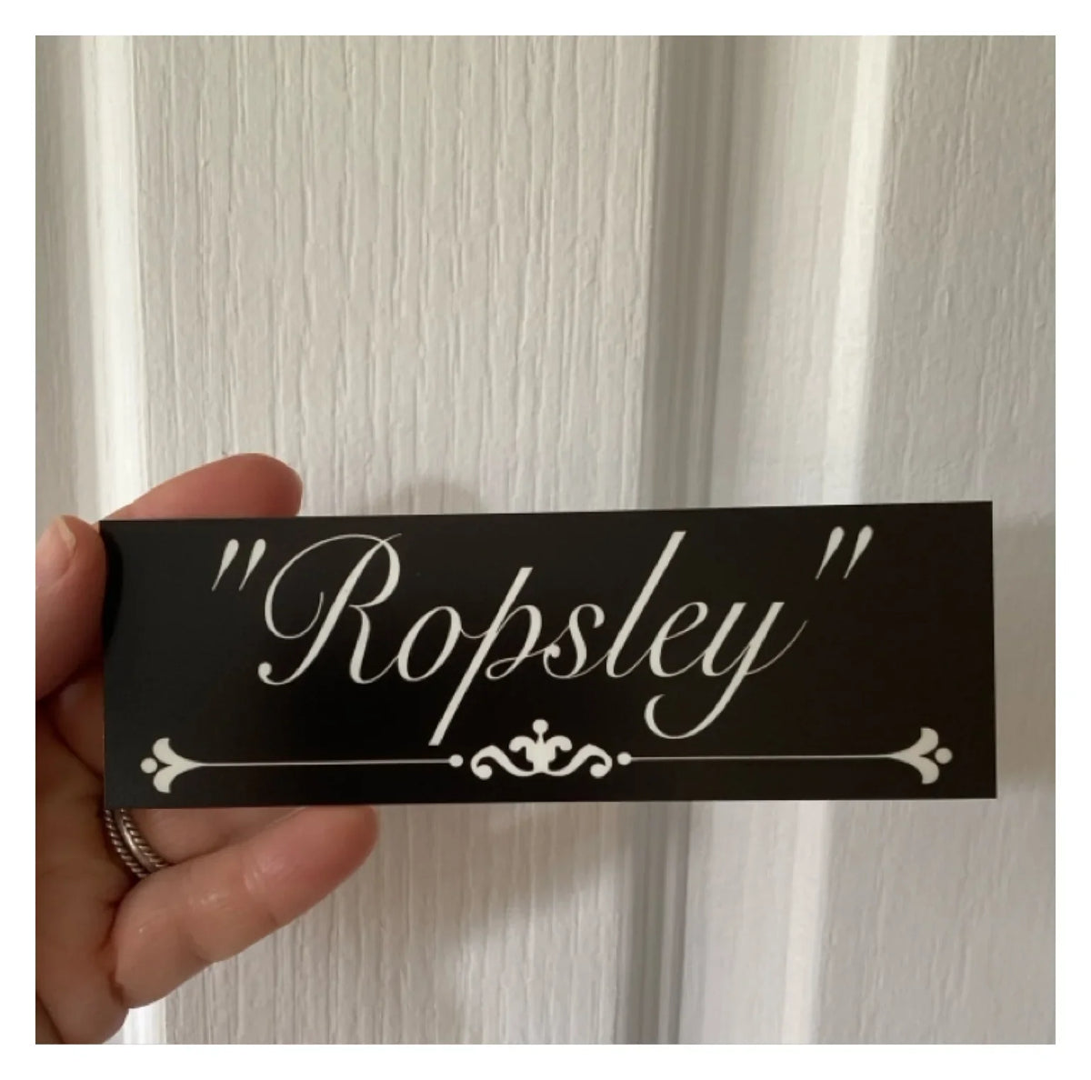 Custom Family Name Sign - Personalised Vintage Black Signage - Australian Made