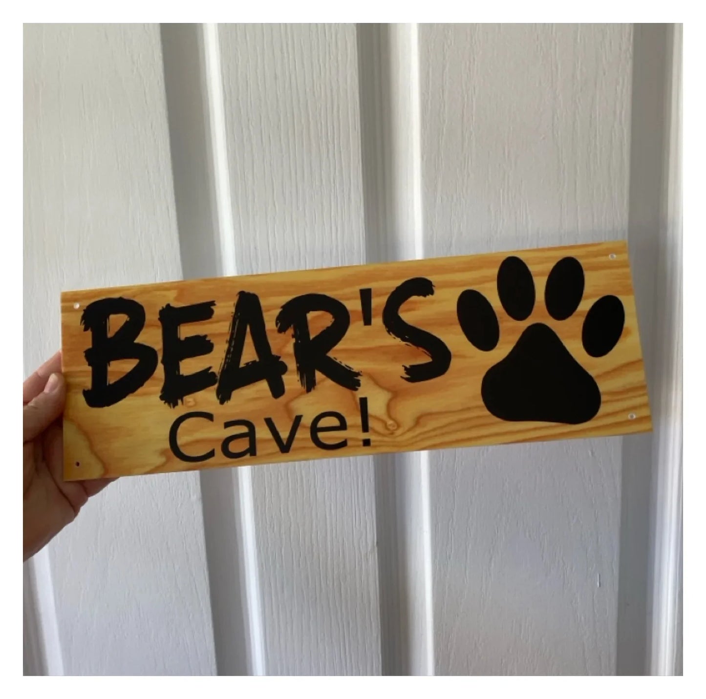 Dog Kennel House Custom Personalised Dark Pets Name Sign