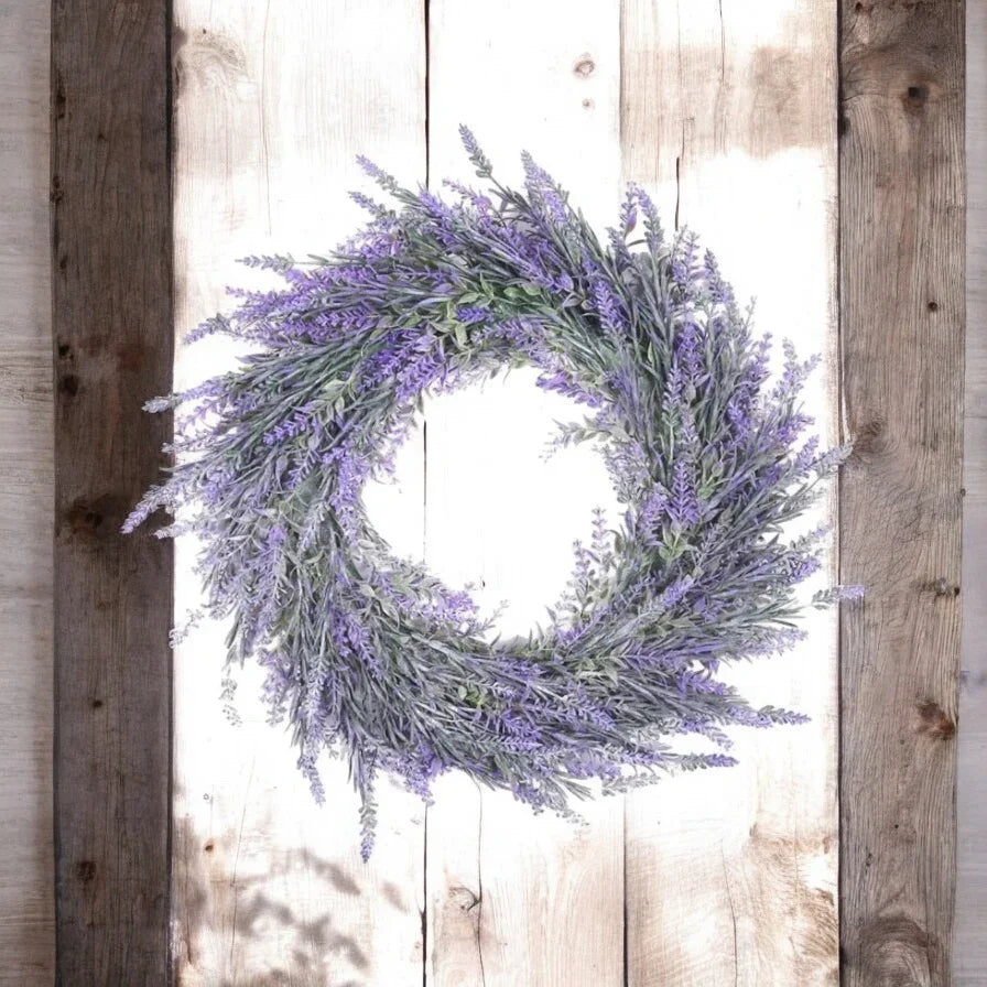Lavender 30cm Wreath Floral Country Farmhouse