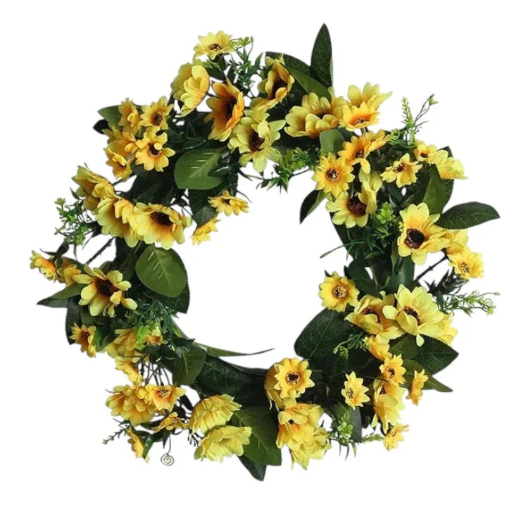 Sunflower 45cm Wreath Floral Country Farmhouse