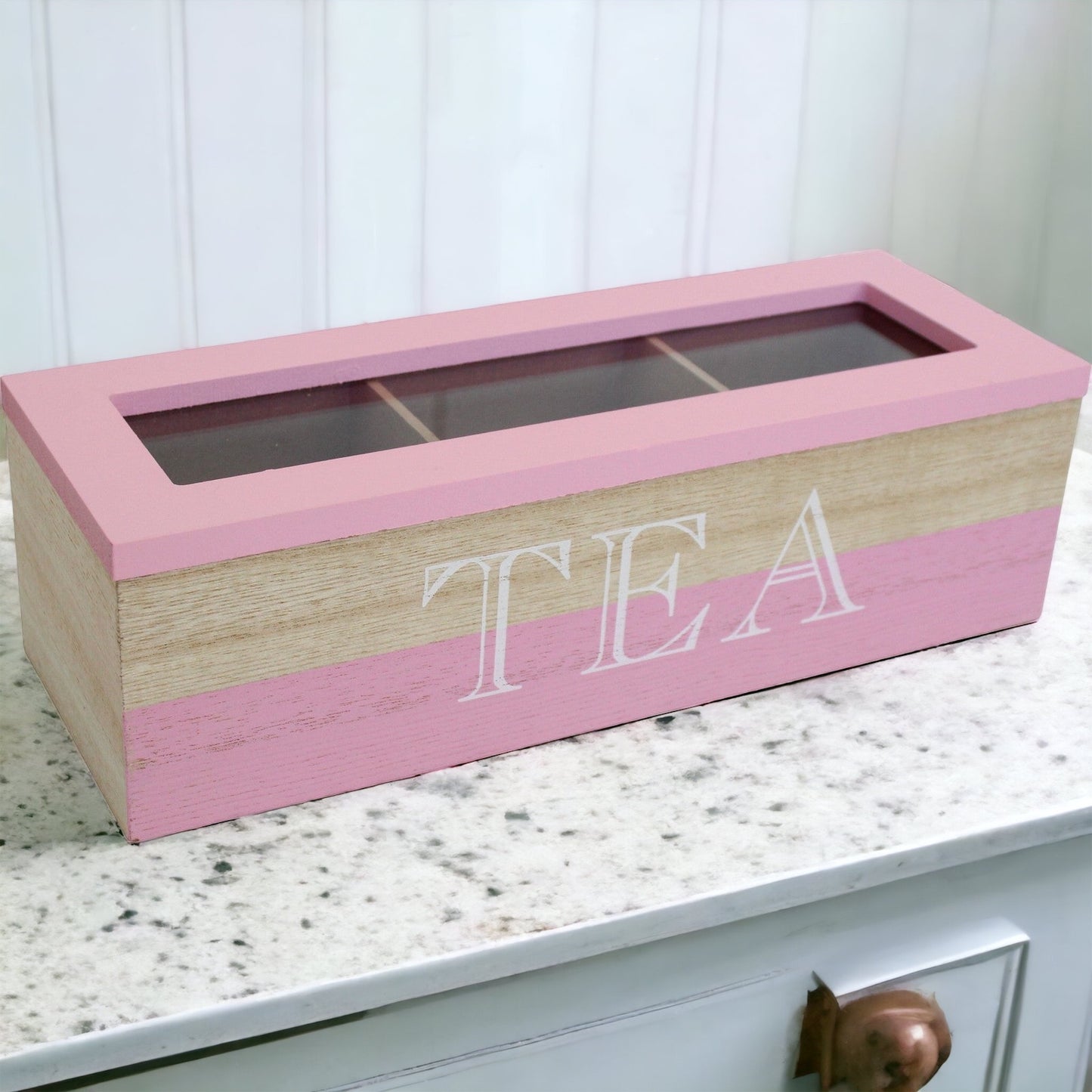 Tea Box Shabby Chic Pink - The Renmy Store Homewares & Gifts 