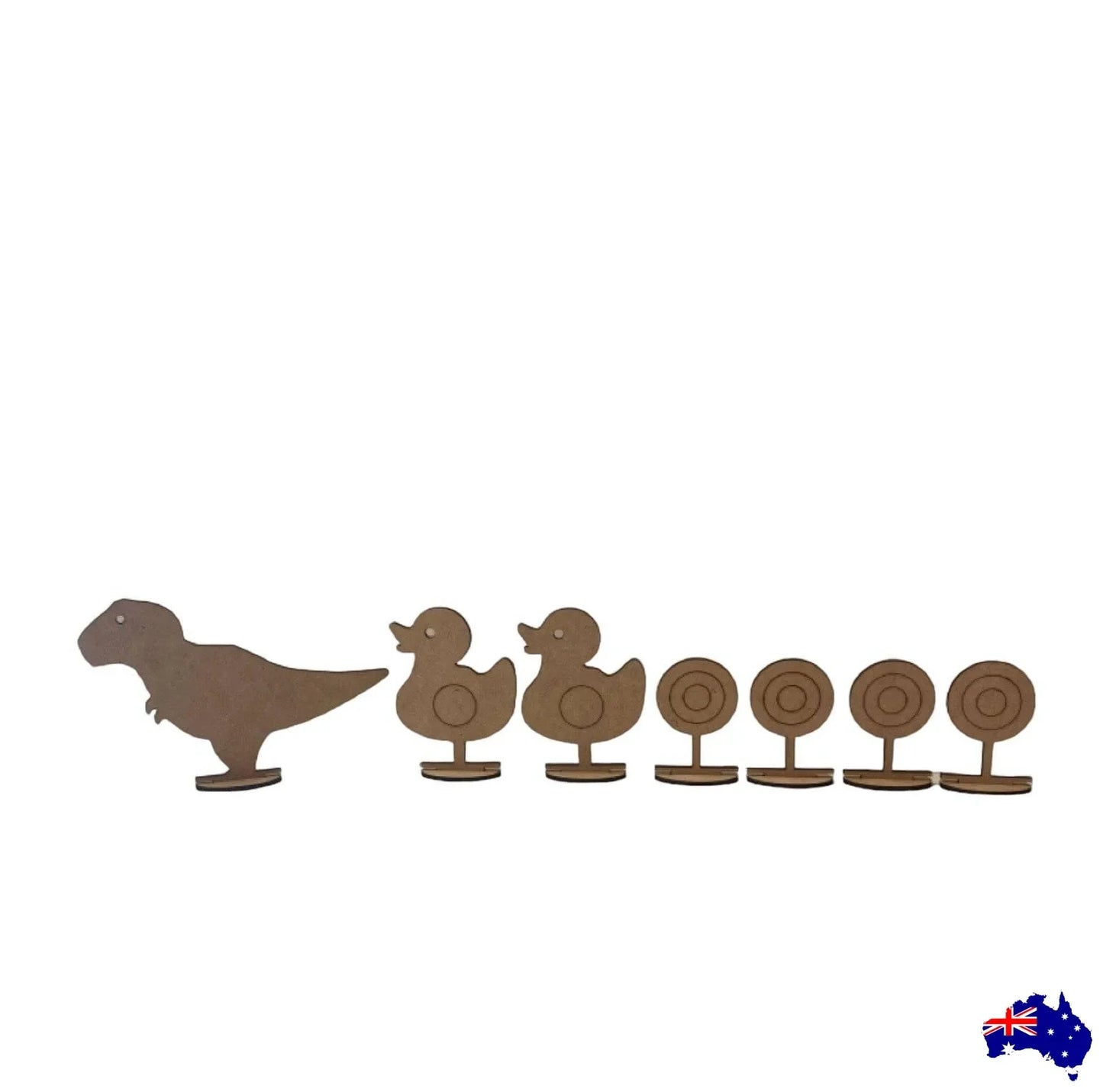 Target Wooden Set of 7 MDF Timber DIY Raw Craft - The Renmy Store Homewares & Gifts