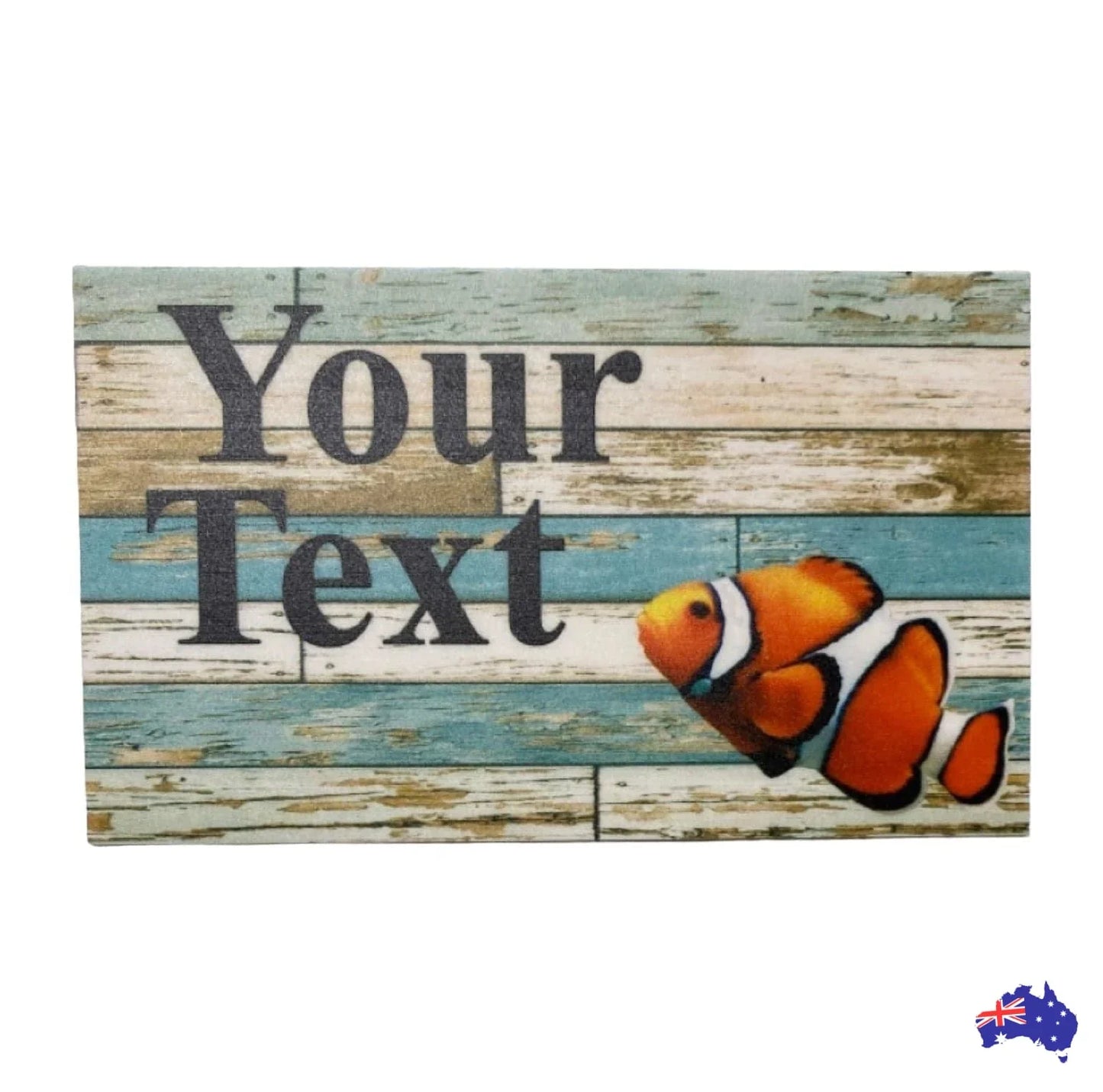Clownfish Fish Beach Custom Personalised Sign - The Renmy Store Homewares & Gifts