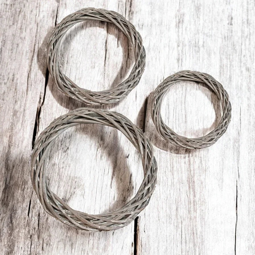 Rattan Garland Ring DIY Wicker 20cm 25cm 30cm