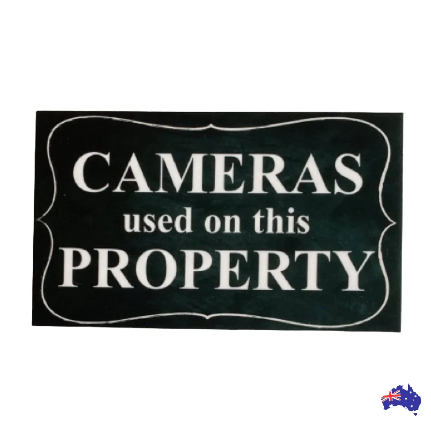 Cameras Used On This Property Vintage Sign - The Renmy Store Homewares & Gifts