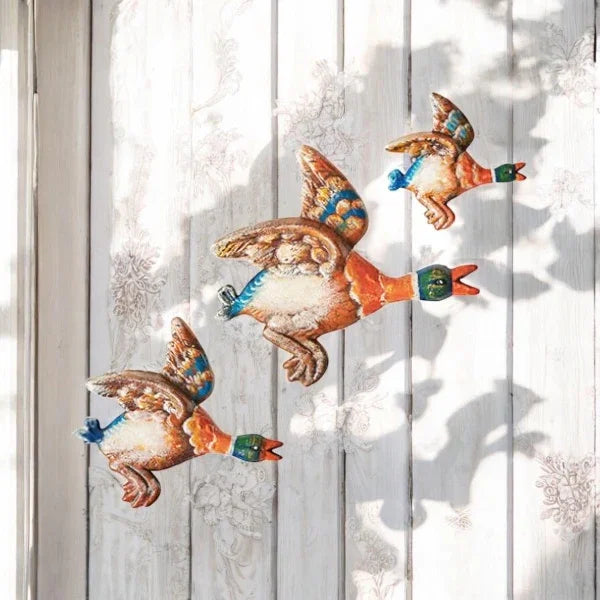 Flying Duck Ducks Vintage Cast Iron