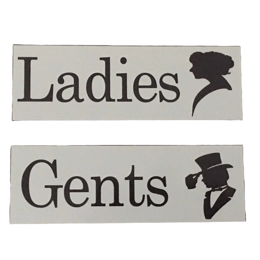Ladies and Gents Toilet Door Sign - The Renmy Store Homewares & Gifts