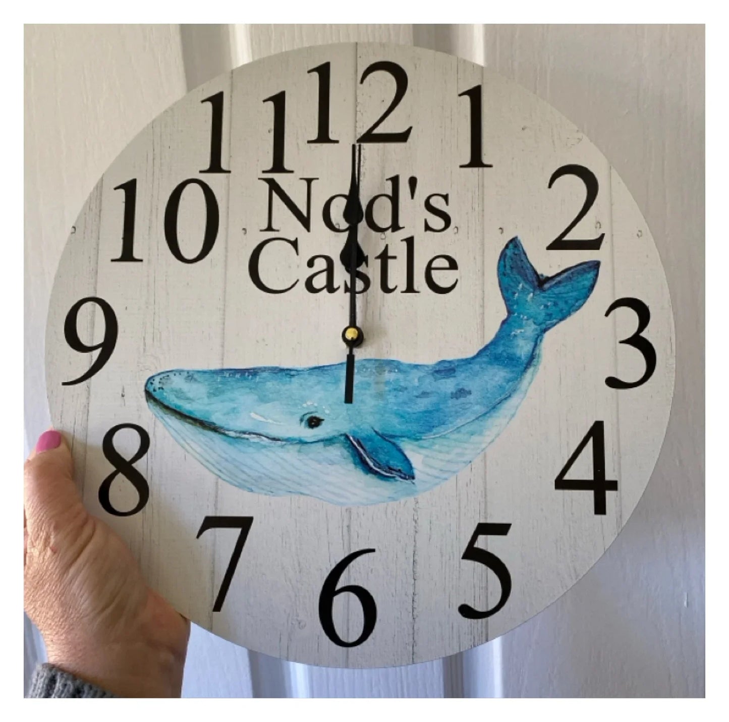 Clock Wall Whale Coastal Aussie Made