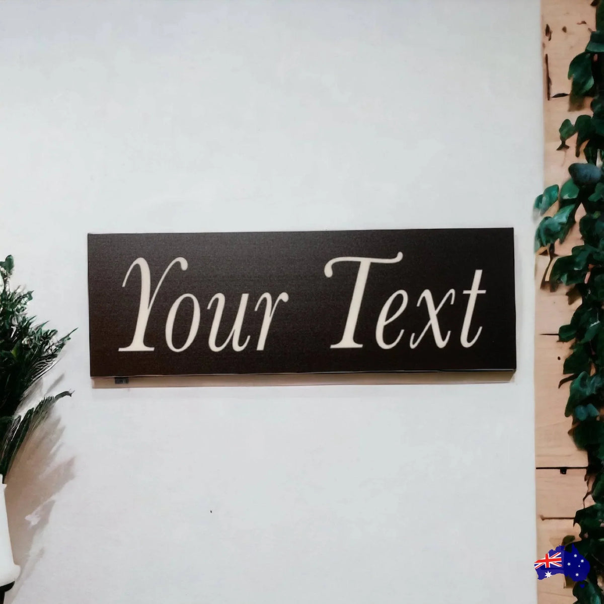 Black White Custom Personalised Outdoor Sign - The Renmy Store Homewares & Gifts