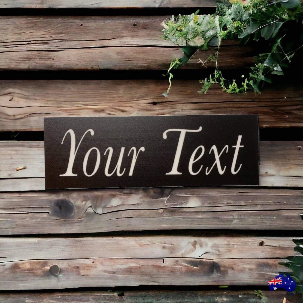 Black White Custom Personalised Outdoor Sign - The Renmy Store Homewares & Gifts
