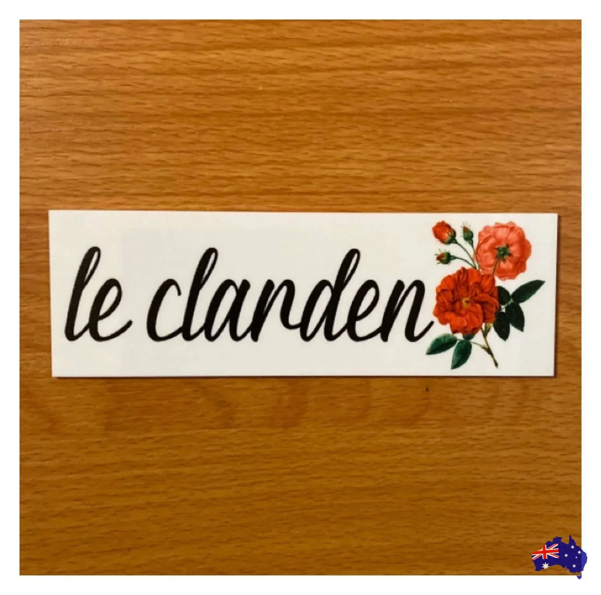 Custom Personalised Your Text Red Rose Sign - The Renmy Store Homewares & Gifts