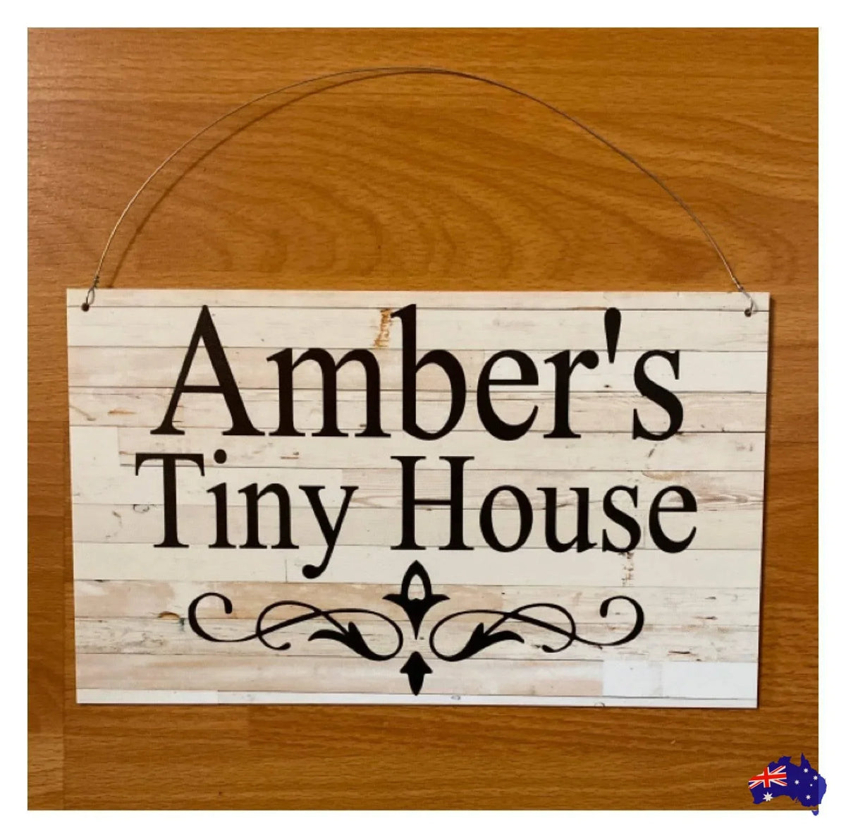 Custom Personalised White Wash Scroll Sign - The Renmy Store Homewares & Gifts