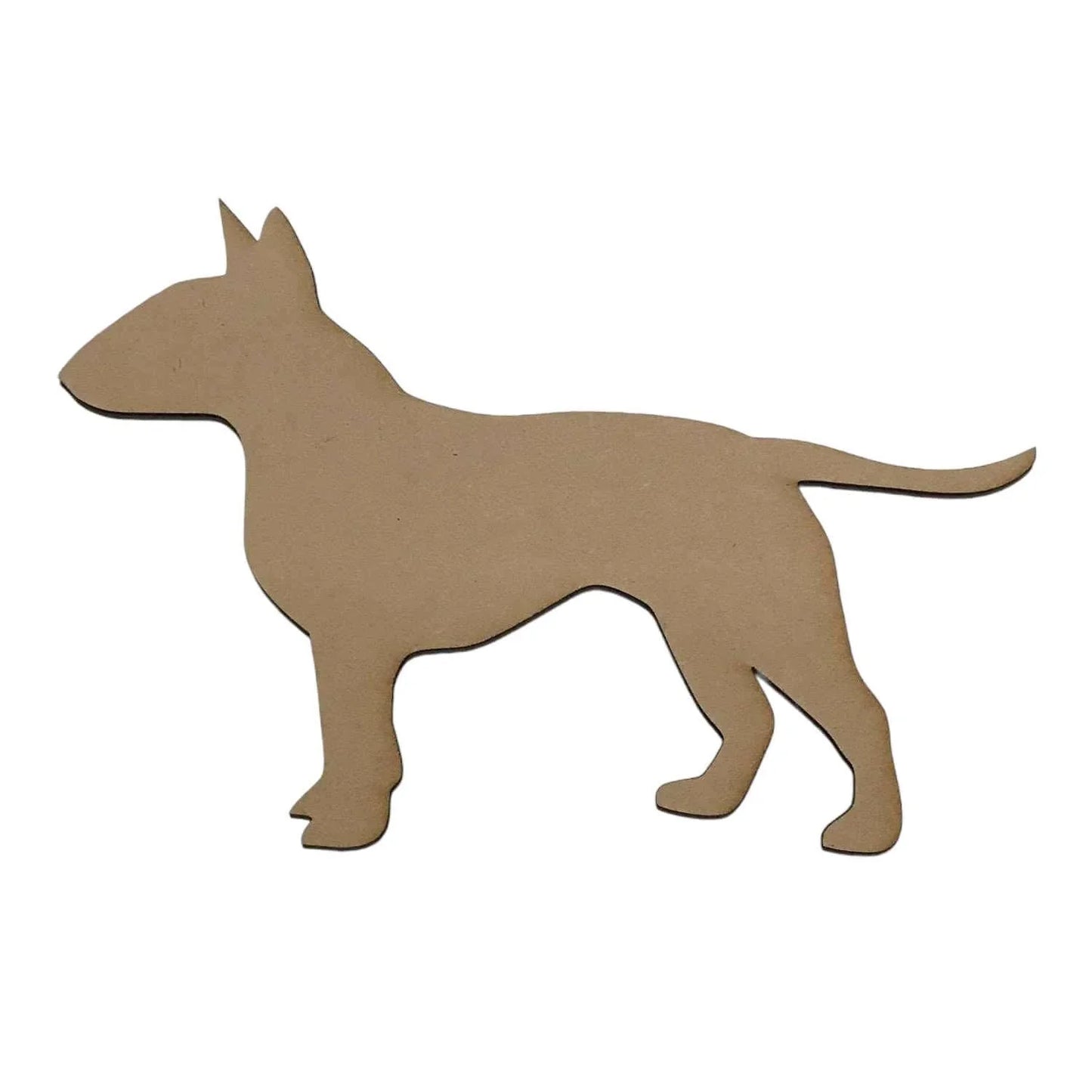 Bull Terrier Pit Ball Dog DIY Raw MDF Timber - The Renmy Store Homewares & Gifts