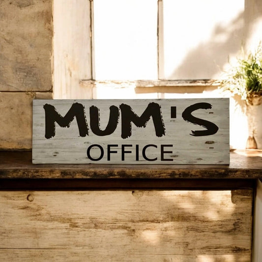 Office Door Custom Name Timber Style Business Sign - The Renmy Store Homewares & Gifts