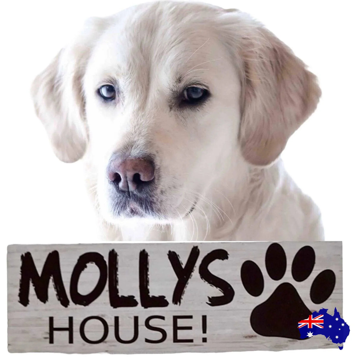 Dog Kennel House Custom Personalised Pets Name Sign - The Renmy Store Homewares & Gifts