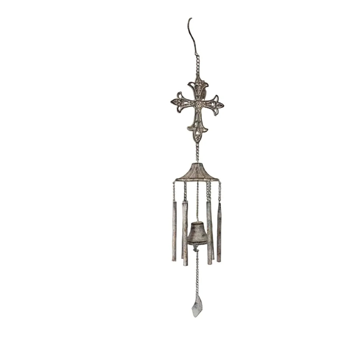 Hanging Rustic Cross Chime Bell - The Renmy Store Homewares & Gifts