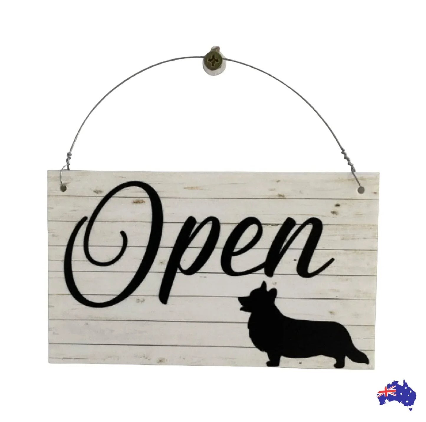 Corgi Open Closed Business Shop Cafe Dog Hanging - The Renmy Store Homewares & Gifts