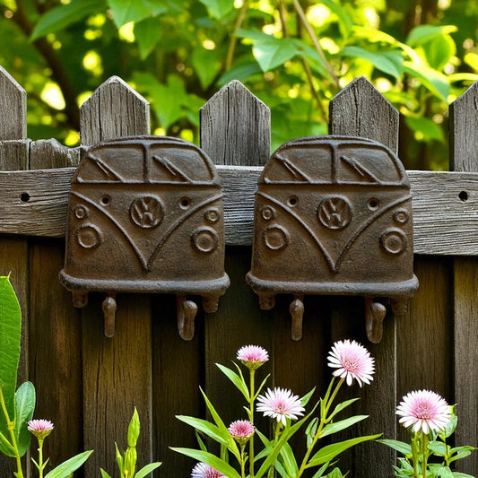 Kombi VW Hook Set of 2 Rustic Cast Iron