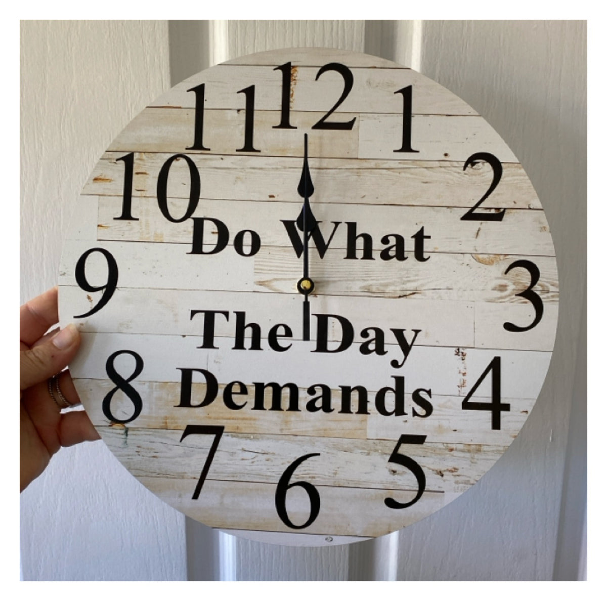 Custom Personalised Wooden Wall Clock 30cm 60cm - Aussie Made