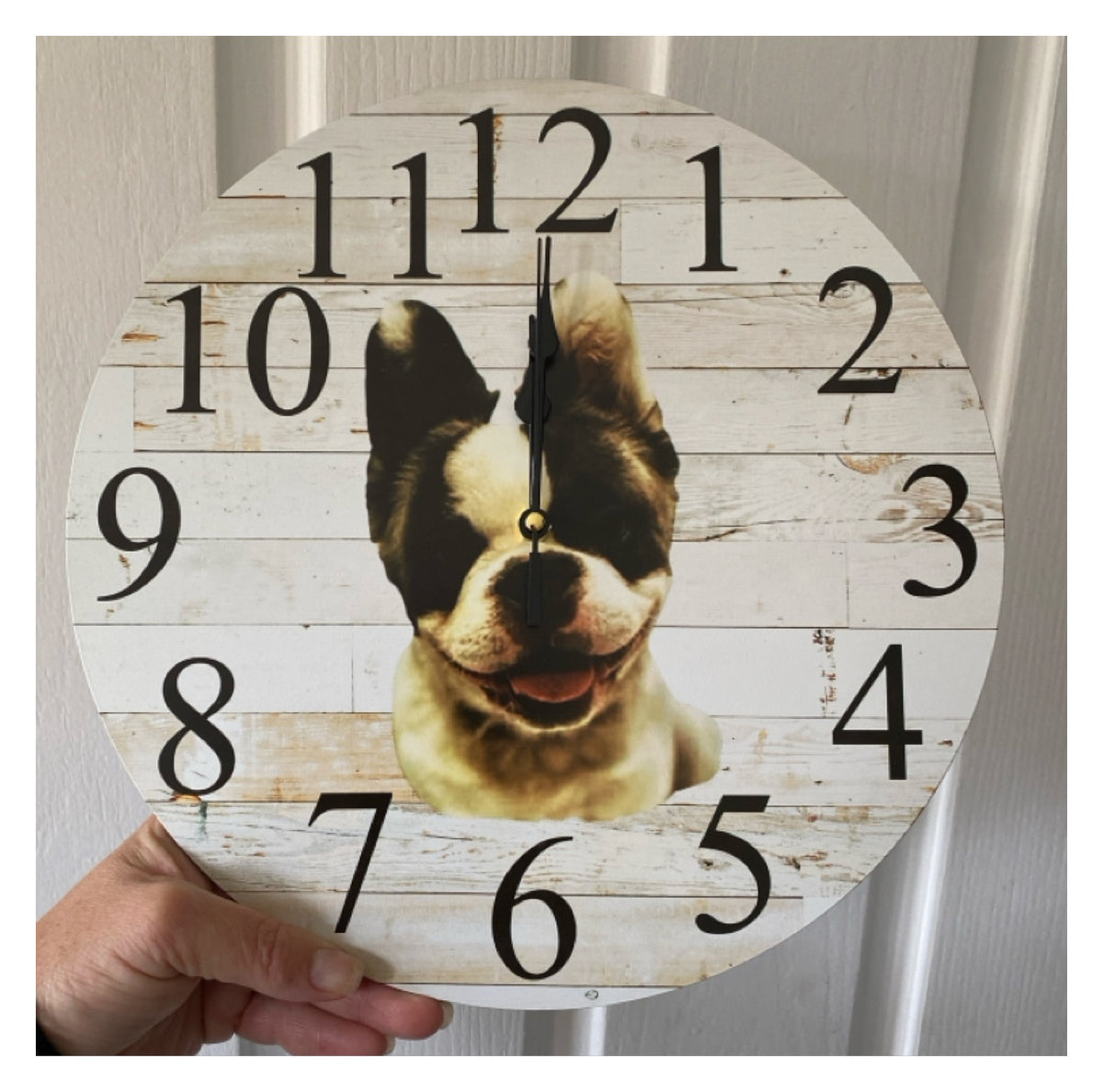 Custom Personalised Wooden Wall Clock 30cm 60cm - Aussie Made
