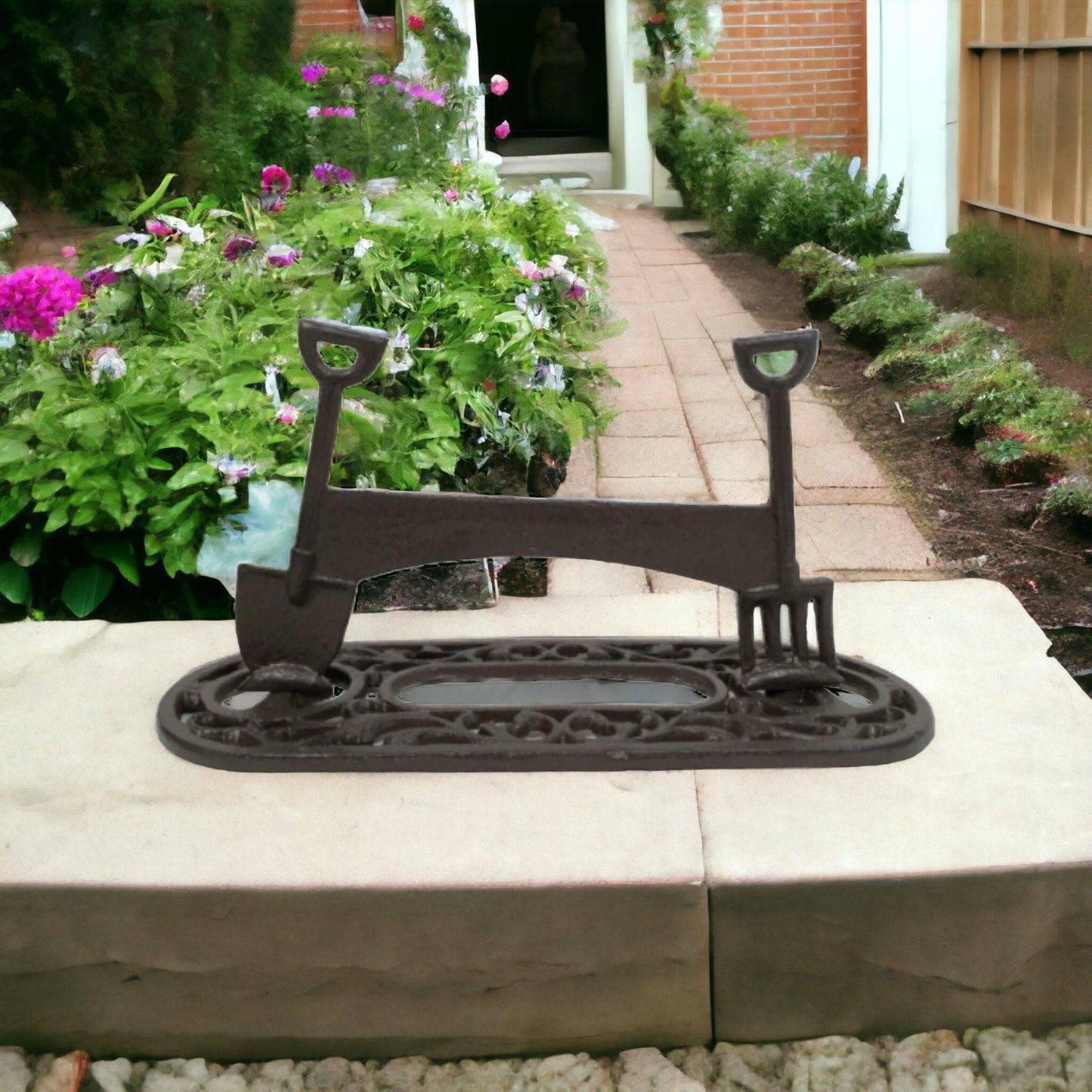 Iron Boot Shoe Scraper Rustic Spade Fork - The Renmy Store Homewares & Gifts