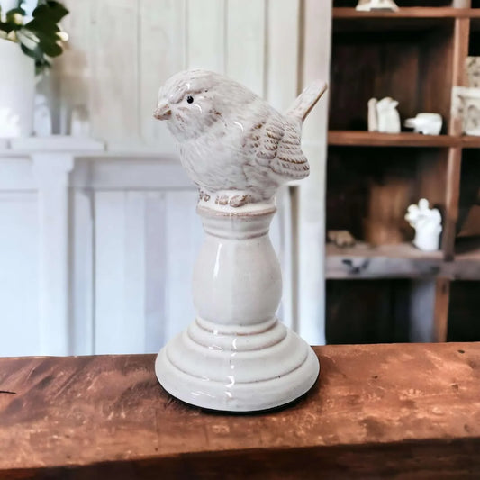 Bird Ceramic Lark French White Décor - The Renmy Store Homewares & Gifts