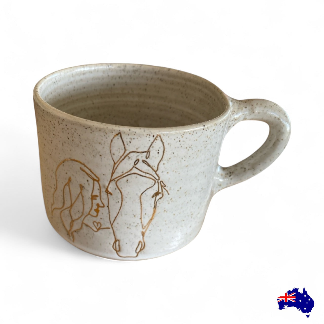 Mug Cup Horse Best Friend Country Pottery Ceramic Aussie Made