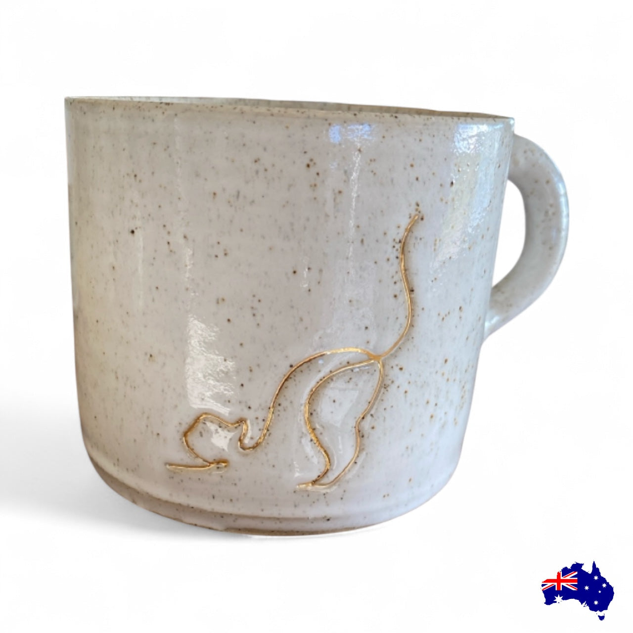 Mug Cup Cat Lover Pottery Ceramic Aussie Made
