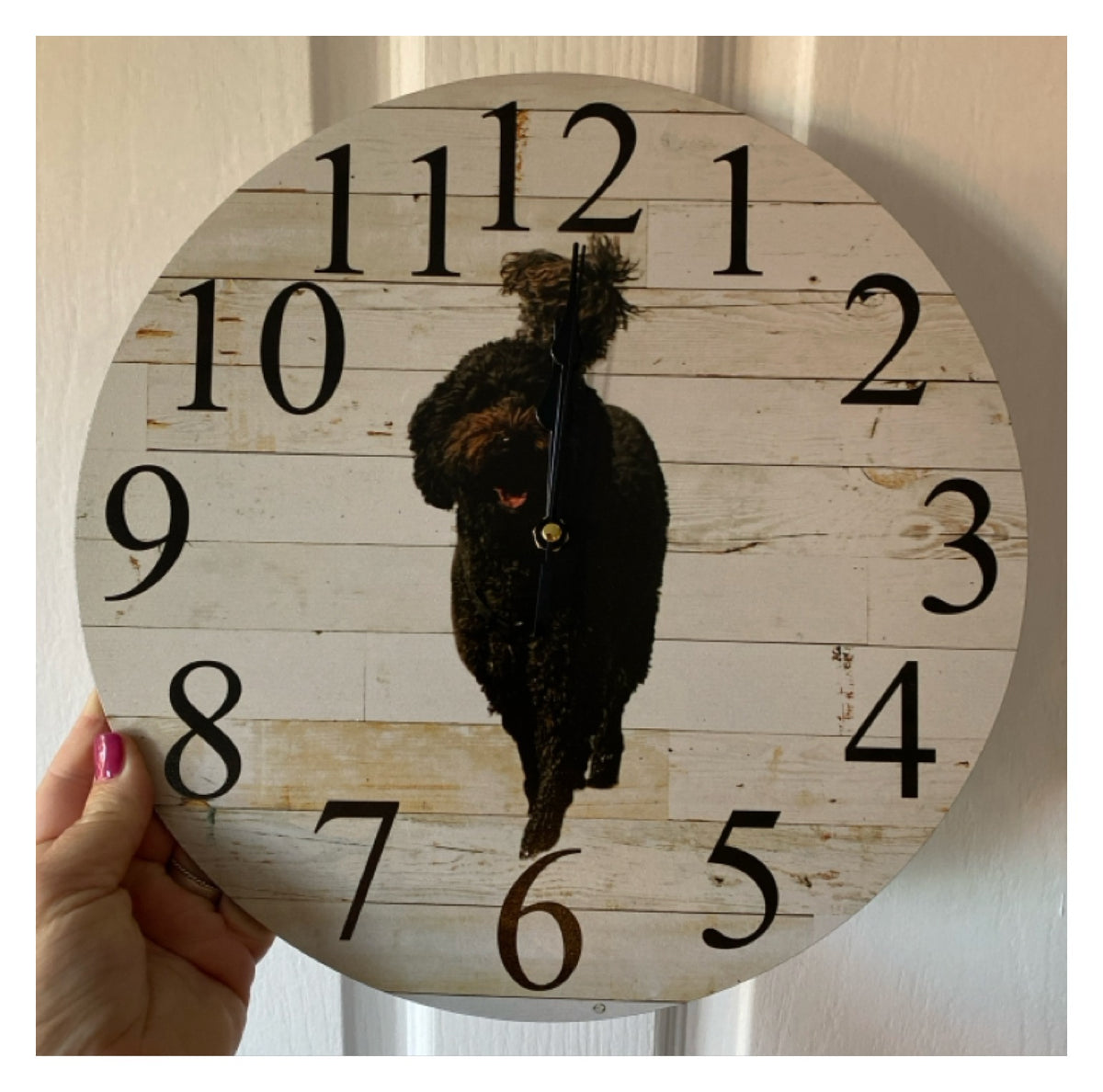 Custom Personalised Wooden Wall Clock 30cm 60cm - Aussie Made