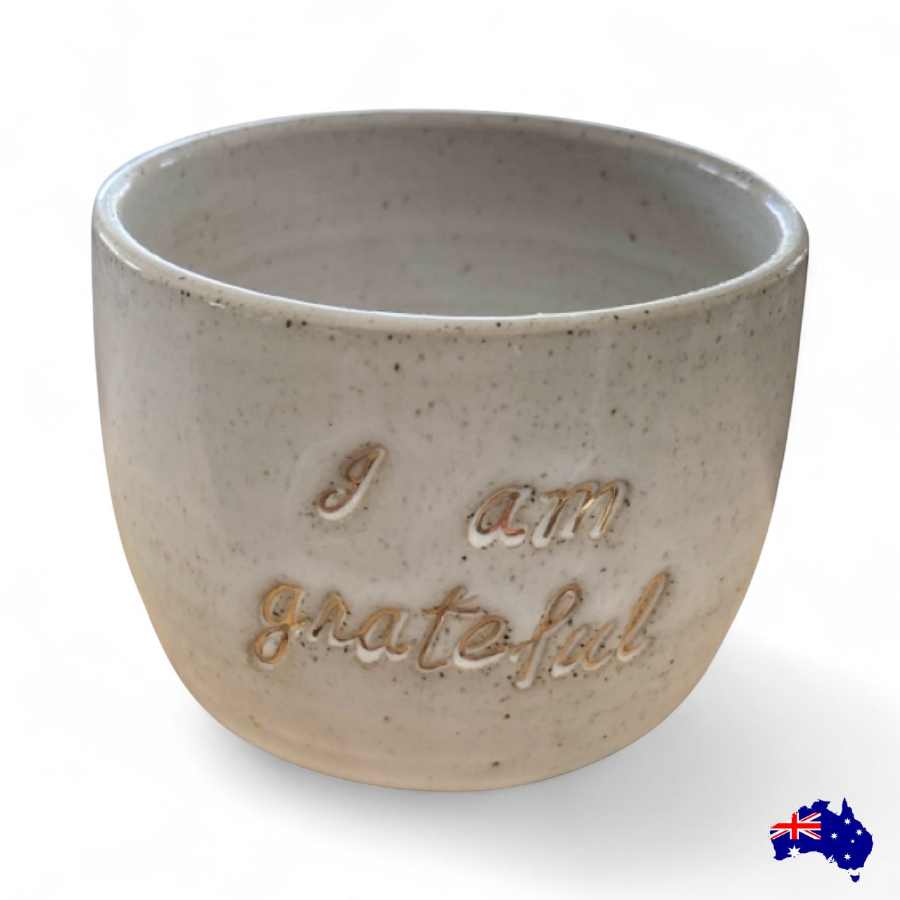Mug Cup Grateful Pottery Ceramic Aussie Made