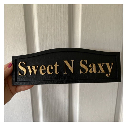 Cottage House Residence Timber Wood Custom Personalised Sign