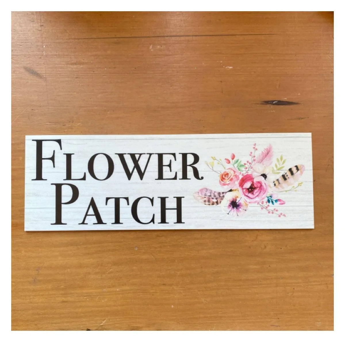 Feather Flower Custom Personalised Bohemian Sign - The Renmy Store Homewares & Gifts
