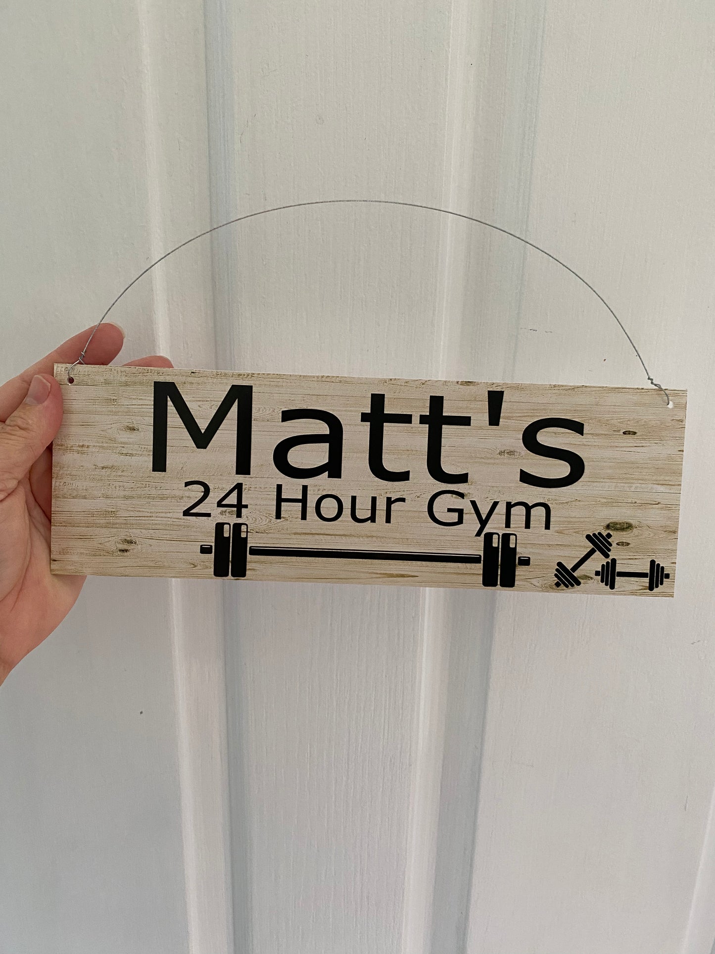 24 Hour Gym Custom Personalised Sign | Outdoor Aussie Made