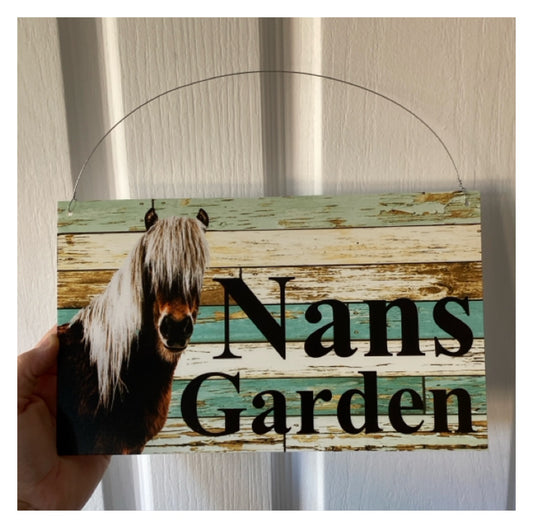 Horse Pony Country Custom Personalised Sign