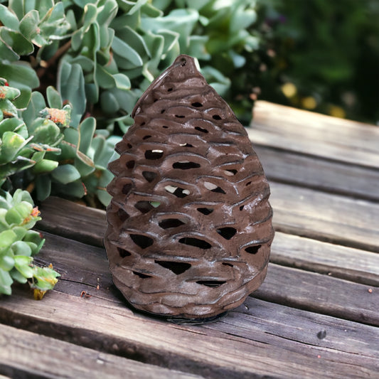 Lantern Candle Holder Pinecone - The Renmy Store Homewares & Gifts 
