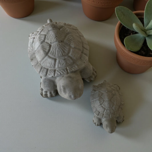 Turtle Set of 2 Aussie Handmade Concrete Coastal Decor