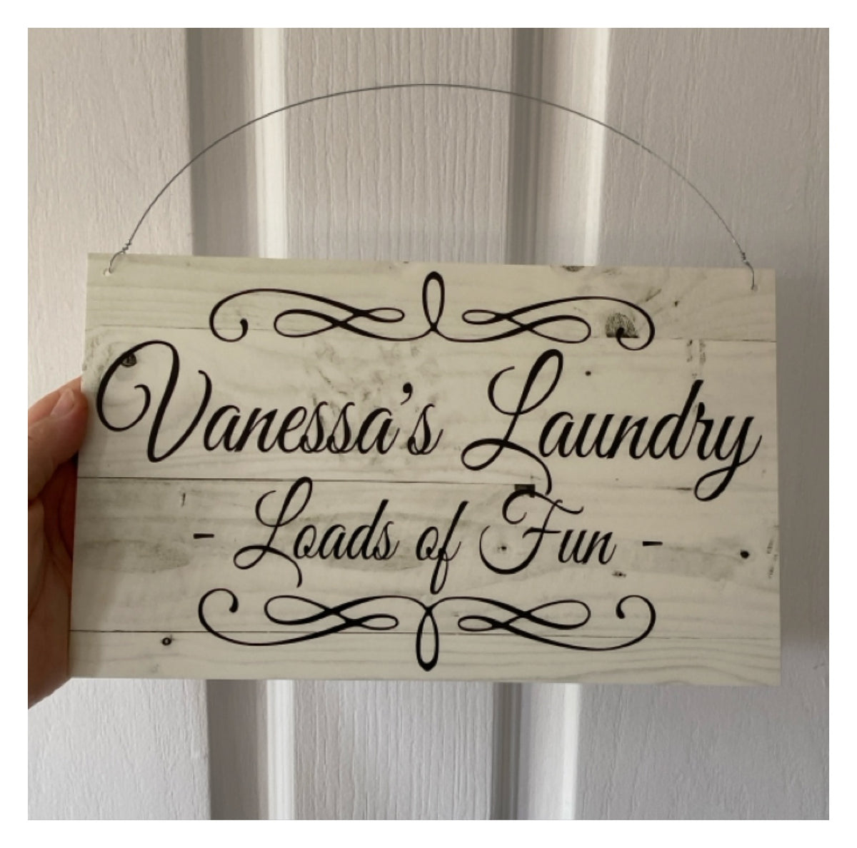 Custom Haven Cottage Home Rustic Scrolls Sign - Personalised Signage - Australian Made