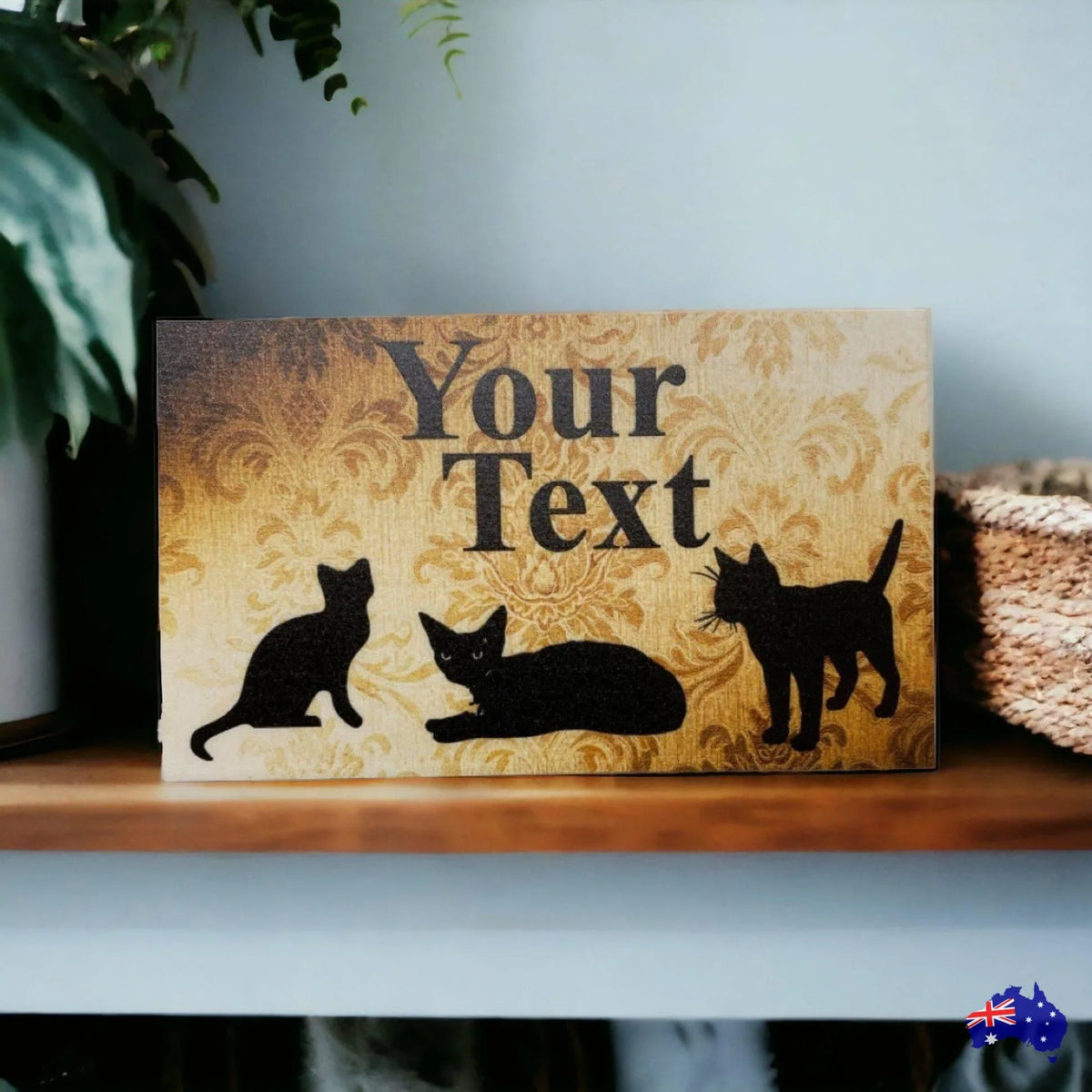 Cat Cats Kitty Personalised Custom Sign - The Renmy Store Homewares & Gifts