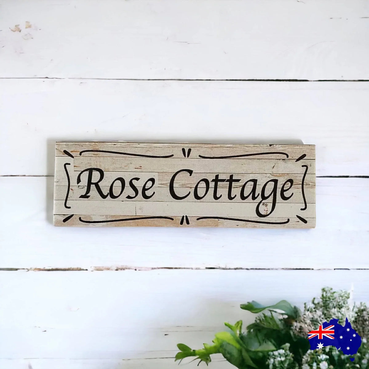 Cottage Custom Personalised Rustic Chic Sign - The Renmy Store Homewares & Gifts