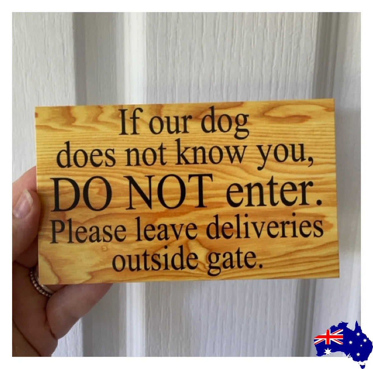 Timber Style Your Text Custom Wording Sign - The Renmy Store Homewares & Gifts