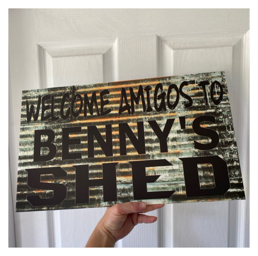 Welcome Persoanlised Custom Shed Sign