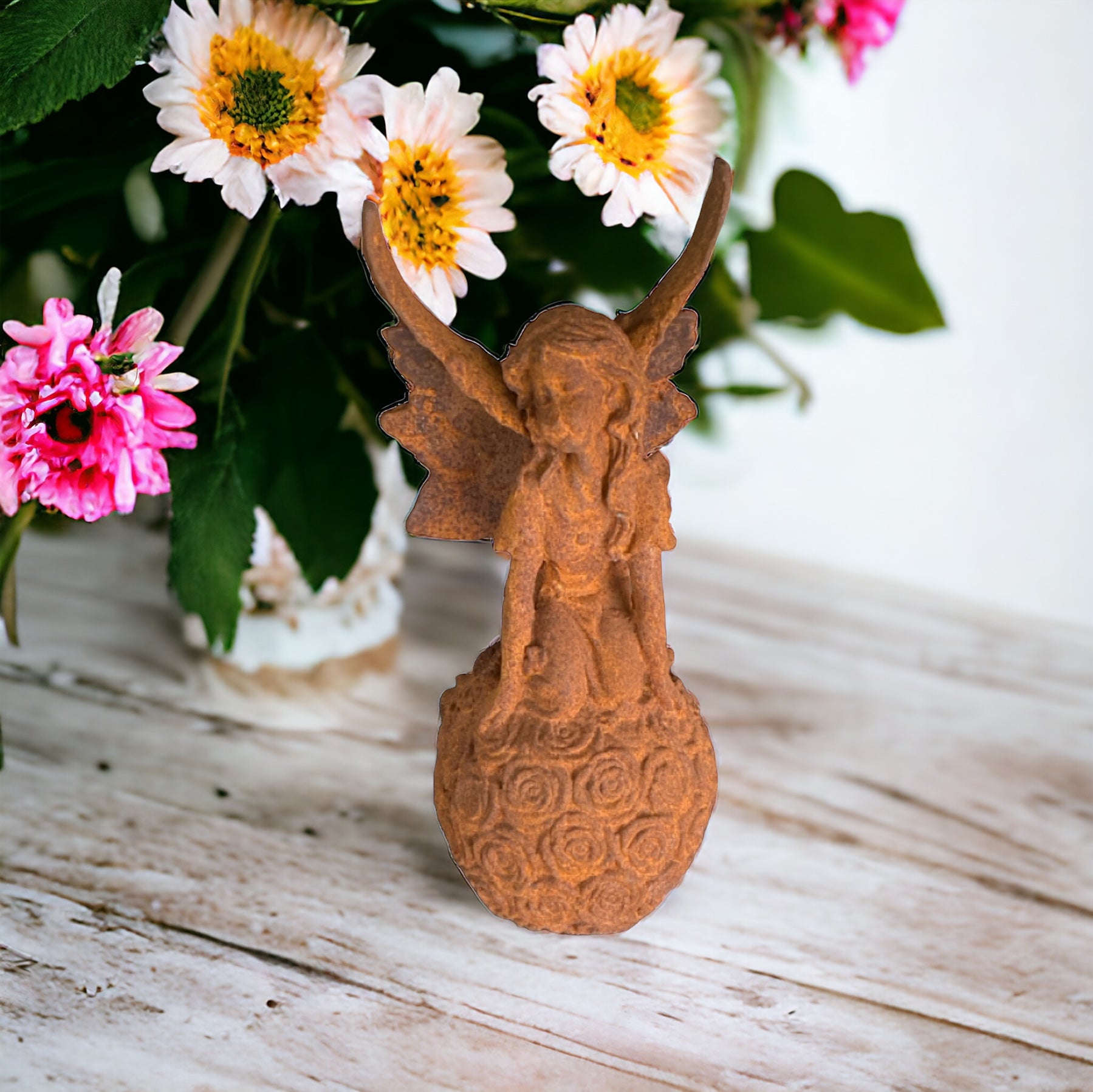 Fairy Flowers Ball Rustic Cast Iron Garden - The Renmy Store Homewares & Gifts 