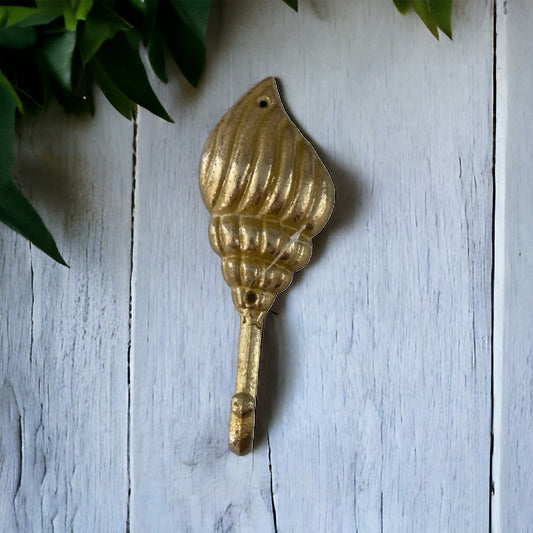 Hook Shell Gold Coastal Beach - The Renmy Store Homewares & Gifts 