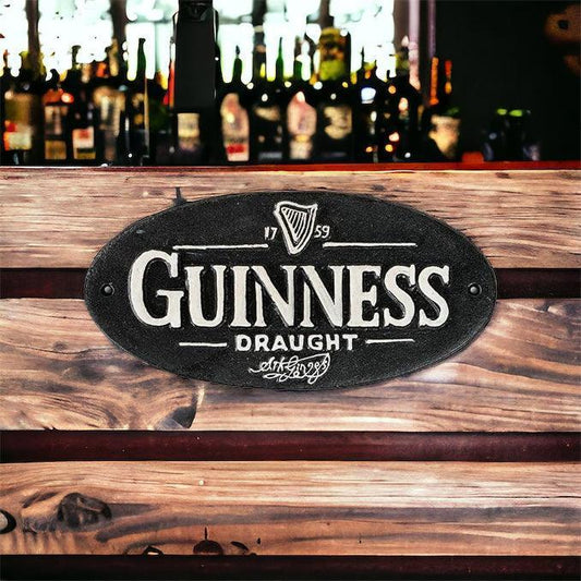 Guinness Ireland Cast Iron Sign - The Renmy Store Homewares & Gifts