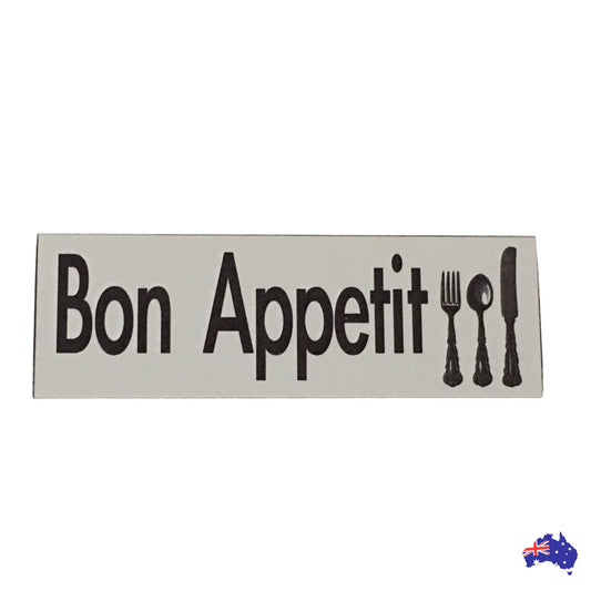 Bon Appetit With Cutlery Sign - The Renmy Store Homewares & Gifts