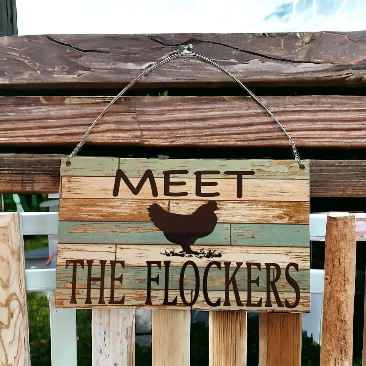 Meet The Flockers Chicken Sign - The Renmy Store Homewares & Gifts