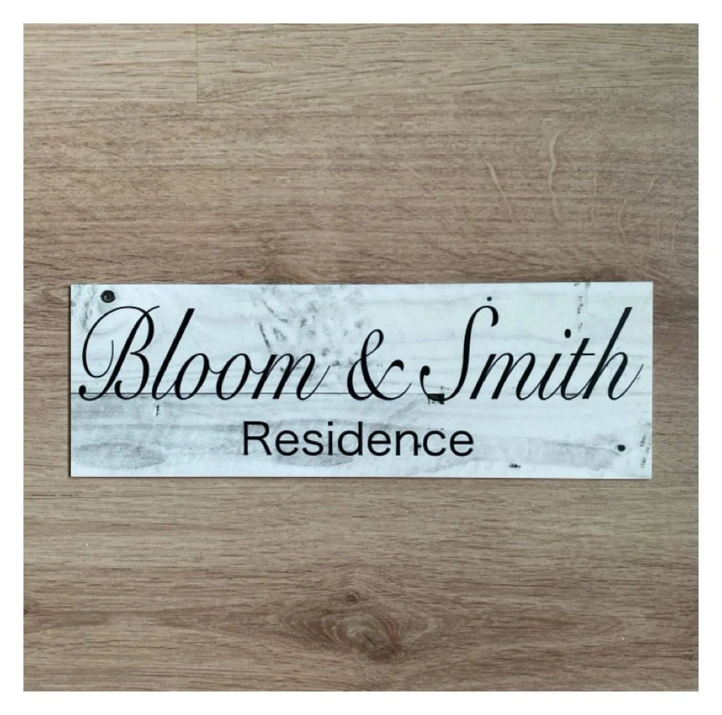 Family Residence Custom Personalised House Rustic Sign - The Renmy Store Homewares & Gifts