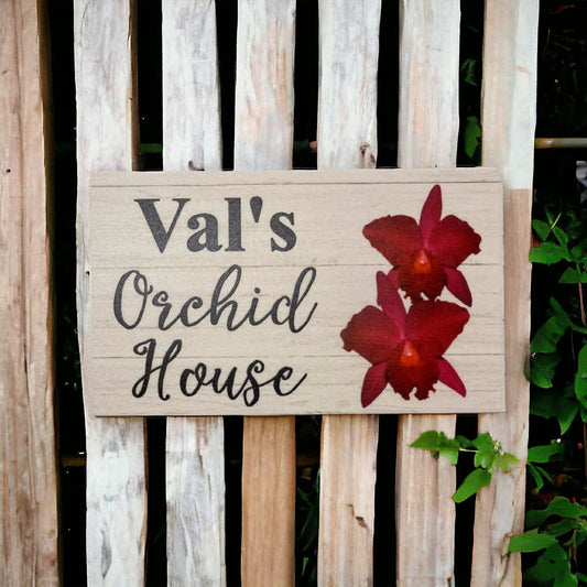 Orchid House Custom Wording Sign - The Renmy Store Homewares & Gifts