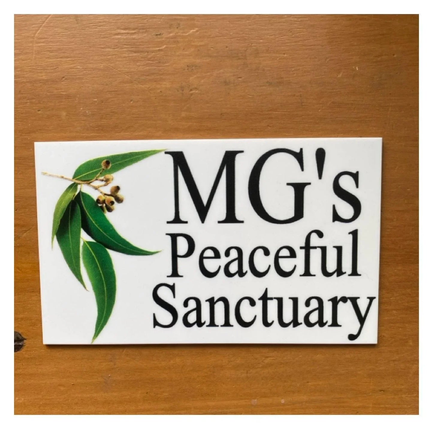 Gum Leaves Custom Personalised Sign - The Renmy Store Homewares & Gifts